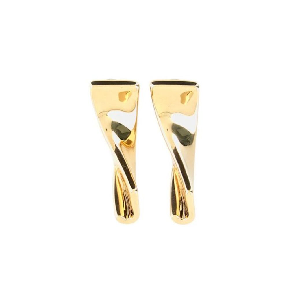 JACQUEMUS Twisted Hoop Earrings Women METALLIC